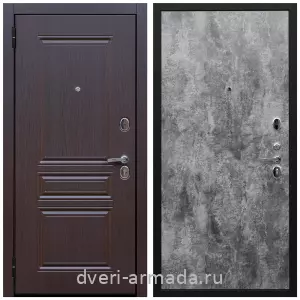 Утепленные металлические двери с отделкой МДФ, Дверь входная Армада Экстра ФЛ-243 Эковенге / ПЭ Цемент темный