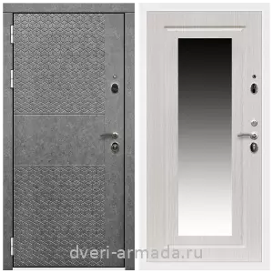 Левые входные двери, Дверь входная Армада Престиж Белая шагрень МДФ 16 мм Штукатурка графит ФЛС - 502 / ФЛЗ-120 Дуб беленый