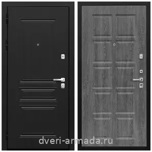 Входные двери черная шагрень, Дверь входная Армада Экстра МДФ 10 мм ФЛ-243 Черная шагрень / МДФ 10 мм ФЛ-38 Дуб филадельфия графит