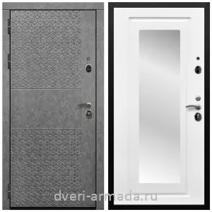 Правые входные двери, Дверь входная Армада Престиж Черная шагрень МДФ 16 мм Штукатурка графит ФЛС - 502 / МДФ 16 мм ФЛЗ-120 Ясень бел
