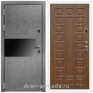 Темные входные двери, Дверь входная Армада Престиж Белая шагрень МДФ 16 мм Штукатурка графит / ФЛ-183 Мореная береза
