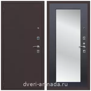 Белые двери с зеркалом, Дверь входная Армада Комфорт Антик медь / ФЛЗ-пастораль Венге