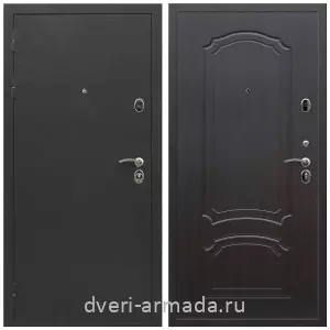 Черные входные двери, Металлическая дверь входная Армада Престиж Черный шелк / ФЛ-140 Венге