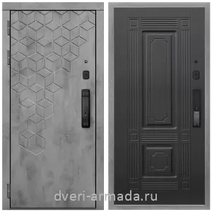 Входные двери лофт, Дверь входная Армада Квадро МДФ 16 мм Kaadas K9 / МДФ 16 мм ФЛ-2 Венге