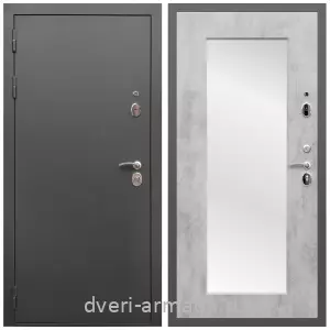 Белые двери с зеркалом, Дверь входная Армада Гарант / МДФ 16 мм ФЛЗ-Пастораль, Бетон светлый
