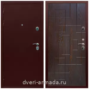 Входные двери Элит, Дверь входная Армада Люкс ТАнтик медь / МДФ 16 мм ФЛ-57 Дуб шоколад