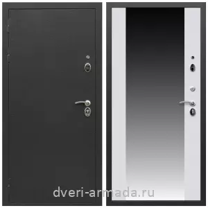 Антивандальные для квартир, Дверь входная Армада Престиж Черный шелк / МДФ 16 мм СБ-16 Белый матовый