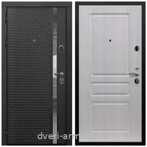 Входные двери черная шагрень, Дверь входная Армада Престиж Черная шагрень МДФ 16 мм ФЛН - 501/ МДФ 16 мм ФЛ-243 Дуб беленый