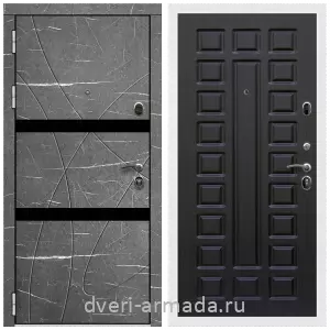 Черные входные двери, Металлическая дверь входная Армада Престиж Белая шагрень МДФ 16 мм Торос графит / МДФ 16 мм ФЛ-183 Венге