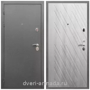 Входные двери толщиной 1.5 мм, Дверь входная Армада Оптима Антик серебро / МДФ 16 мм ФЛ-86 Ясень Ривьера Айс