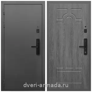 Входные двери 2050 мм, Умная входная смарт-дверь Армада Гарант Kaadas S500/ МДФ 6 мм ФЛ-58 Дуб Филадельфия графит