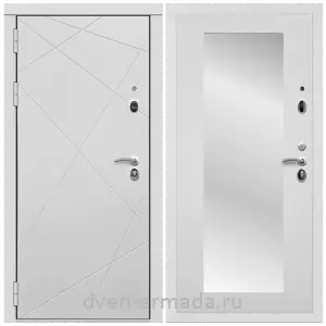 Двери со склада, Дверь входная Армада Тесла МДФ 16 мм / МДФ 16 мм ФЛЗ-Пастораль, Ясень белый