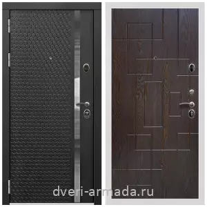 Входные двери МДФ с двух сторон, Дверь входная Армада Престиж Белая шагрень МДФ 16 мм ФЛН - 501 / МДФ 16 мм ФЛ-57 Дуб шоколад