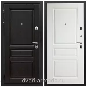 Двери МДФ для квартиры, Дверь входная Армада Премиум-Н МДФ 16 мм ФЛ-243 Венге / ФЛ-243 Белый матовый