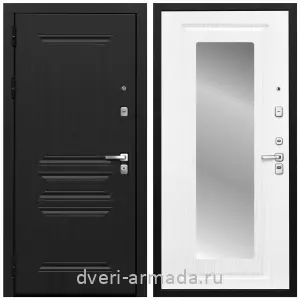 Входные двери черная шагрень, Дверь входная утепленная Армада Экстра МДФ 10 мм ФЛ-243 Черная шагрень / МДФ 16 мм ФЛЗ-120 Ясень белый от изготовителя