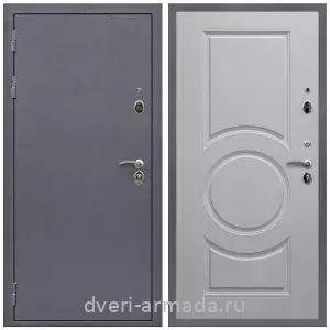 С порошковым напылением, Дверь входная Армада Престиж Strong антик серебро / МС-100 Белый матовый