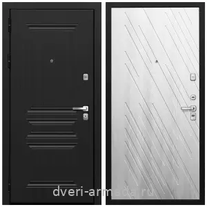Входные двери черная шагрень, Дверь входная Армада Экстра МДФ 10 мм ФЛ-243 Черная шагрень / МДФ 16 мм ФЛ-86 Ясень Ривьера Айс
