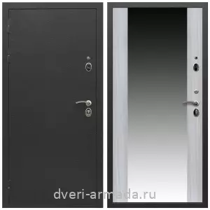Черные входные двери, Металлическая дверь входная Армада Престиж Черный шелк / МДФ 16 мм СБ-16 Сандал белый