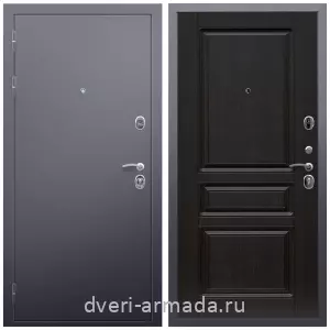 Темные входные двери, Дверь входная Армада Люкс Антик серебро / ФЛ-243 Венге