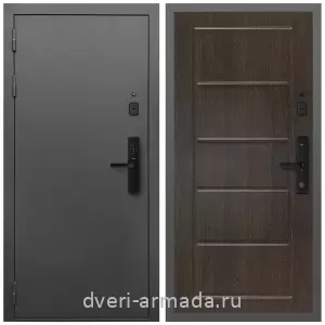 Входные двери 2050 мм, Умная входная смарт-дверь Армада Гарант Kaadas S500/ МДФ 6 мм ФЛ-39 Венге