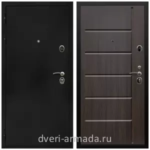 Черные входные двери, Металлическая дверь входная Армада Престиж Черная шагрень / ФЛ-102 Эковенге