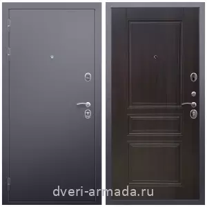 Темные входные двери, Дверь входная железная Армада Люкс Антик серебро / ФЛ-243 Эковенге красивая с порошковым покрытием