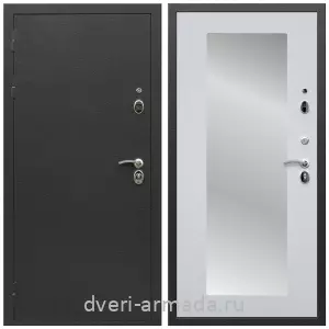 Белые двери с зеркалом, Дверь входная Армада Престиж Черный шелк / МДФ 16 мм ФЛЗ пастораль Белый матовый