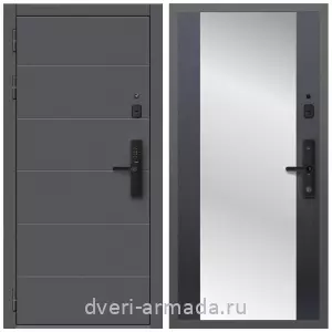 Белые двери с зеркалом, Дверь входная Армада Роуд МДФ 10 мм Kaadas S500 / МДФ 16 мм СБ-16 Венге