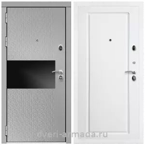 Светлые входные двери, Дверь входная Армада Престиж Белая шагрень МДФ 16 мм Милк рикамо софт / МДФ 16 мм ФЛ-119 Белый матовый