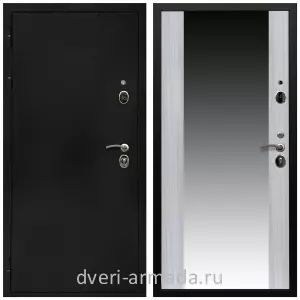 Черные входные двери, Металлическая дверь входная Армада Престиж Черная шагрень / МДФ 16 мм СБ-16 Сандал белый