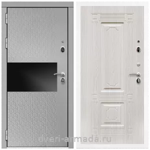 Красивые входные двери, Дверь входная Армада Престиж Белая шагрень МДФ 16 мм Милк рикамо софт / МДФ 16 мм ФЛ-2 Дуб беленый