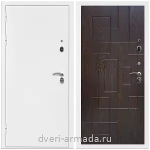 Наружные, Дверь входная Армада Оптима Белая шагрень / МДФ 16 мм ФЛ-57 Дуб шоколад
