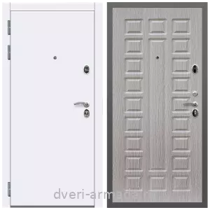 Двери МДФ для квартиры, Дверь входная Армада Кварц МДФ 10 мм / МДФ 16 мм ФЛ-183 Сандал белый