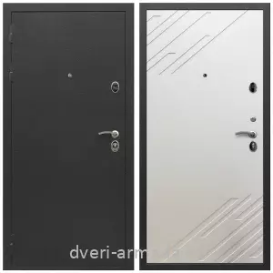Черные входные двери, Металлическая дверь входная Армада Престиж Черный шелк / МДФ 16 мм ФЛ-143 Шате крем