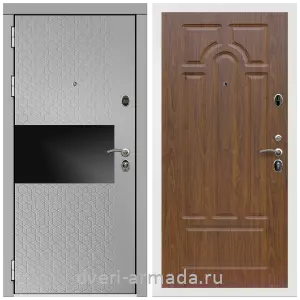 Двери МДФ для квартиры, Дверь входная Армада Престиж Белая шагрень МДФ 16 мм Милк рикамо софт / МДФ 16 мм ФЛ-58 Мореная береза