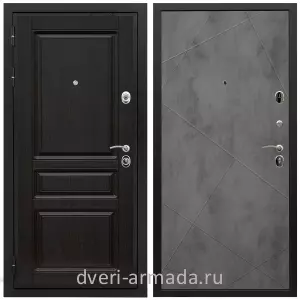 Офисные, Дверь входная Армада Премиум-Н МДФ 16 мм ФЛ-243 Венге / МДФ 10 мм ФЛ-291 Бетон темный