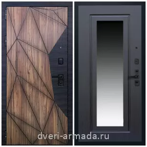 Входные двери с зеркалом и теплоизоляцией, Дверь входная Армада Ламбо МДФ 10 мм / МДФ 16 мм ФЛЗ-120 Венге
