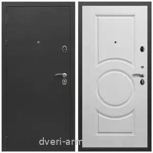 Входные двери Шелк, Дверь входная Армада Престиж Черный шелк / МС-100 Белый матовый