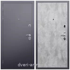 Левые входные двери, Дверь входная металлическая взломостойкая Армада Люкс Антик серебро / ПЭ Цемент светлый