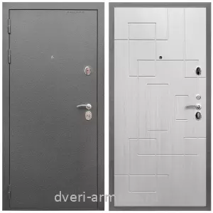 Заводские входные двери, Дверь входная Армада Оптима Антик серебро / МДФ 16 мм ФЛ-57 Белый жемчуг