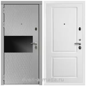Светлые входные двери, Дверь входная Армада Престиж Белая шагрень МДФ 16 мм Милк рикамо софт / МДФ 16 мм ФЛ-117 матовый