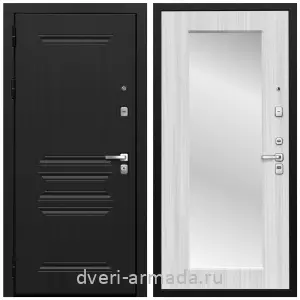 Белые двери с зеркалом, Дверь входная с зеркалом Армада Экстра МДФ 10 мм ФЛ-243 Эковенге / МДФ 16 мм ФЛЗ пастораль Сандал белый