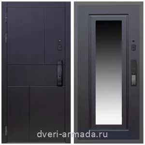 Входные двери с тремя петлями, Умная входная смарт-дверь Армада Оникс МДФ 10 мм Kaadas K9 / МДФ 16 мм ФЛЗ-120 Венге