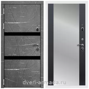 Темные входные двери, Дверь входная Армада Престиж Белая шагрень МДФ 16 мм Торос графит / МДФ 16 мм СБ-16 Венге
