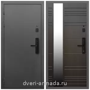 Входные двери с зеркалом и теплоизоляцией, Умная входная смарт-дверь Армада Гарант Kaadas S500/ МДФ 16 мм ФЛЗ-Сити Венге