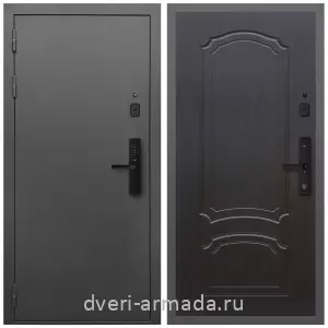 Входные двери 880 мм, Умная входная смарт-дверь Армада Гарант Kaadas S500/ МДФ 6 мм ФЛ-140 Венге