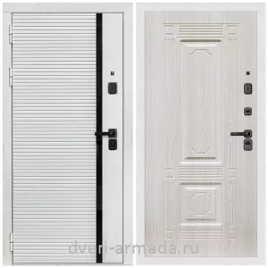 Входные двери Беленый дуб, Дверь входная Армада Каскад WHITE МДФ 10 мм / МДФ 6 мм ФЛ-2 Дуб белёный