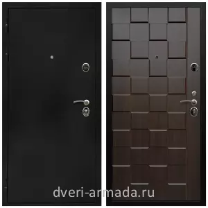 Черные входные двери, Металлическая дверь входная Армада Престиж Черная шагрень / МДФ 16 мм ОЛ-39 Эковенге