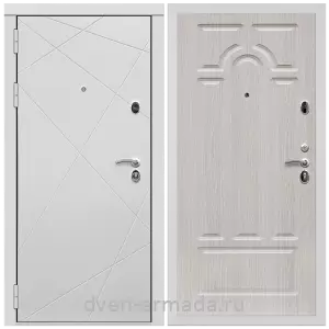Входные двери Беленый дуб, Дверь входная Армада Тесла МДФ 16 мм / МДФ 16 мм ФЛ-58 Дуб белёный
