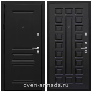 Входные двери черная шагрень, Дверь входная Армада Экстра МДФ 10 мм ФЛ-243 Черная шагрень / МДФ 16 мм ФЛ-183 Венге